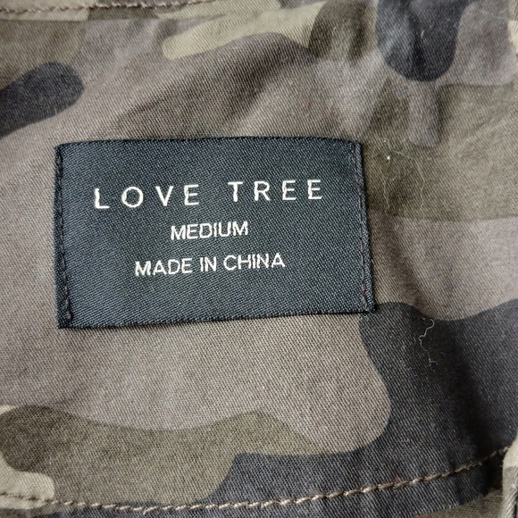 Love Tree Camouflage Jacket Womens Medium Utility Military - Picture 3 of 7